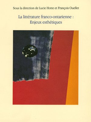 cover image of Littérature franco-ontarienne